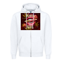 White flower girl Zipper Hoodie - TumblerDesignByShophia
