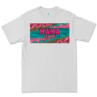 Dove Grey pink roses mama of girls license plate Premium Tee - Artiststas