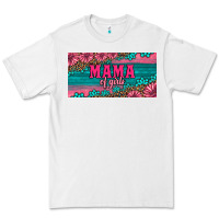 White pink roses mama of girls license plate Premium Tee - Artiststas