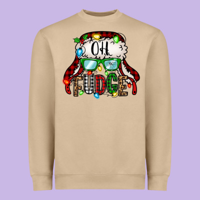 Oh Fudge Christmas Story Heavyweight Sweatshirt Designed By Jasminsmagicworld