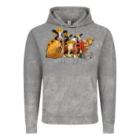 Cloud Rock Cows With Sunflower Headbands Vintage Hoodie - Jasminsmagicworld