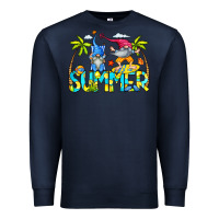 Navy Summer Gnomes Premium Sweatshirt - CowCowDesign