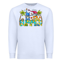 White Summer Gnomes Premium Sweatshirt - CowCowDesign