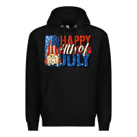 Black Happy 4th of july gnome Premium Hoodie - CowGirlArtShop