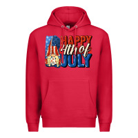 Cardinal Happy 4th of july gnome Premium Hoodie - CowGirlArtShop