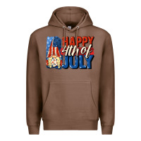 Chestnut Happy 4th of july gnome Premium Hoodie - CowGirlArtShop