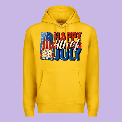 Happy 4th Of July Gnome Premium Hoodie Designed By Cowgirlartshop