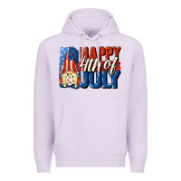 Lilac Happy 4th of july gnome Premium Hoodie - CowGirlArtShop