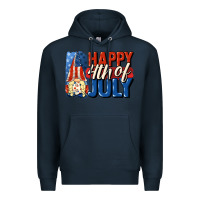 Navy Happy 4th of july gnome Premium Hoodie - CowGirlArtShop