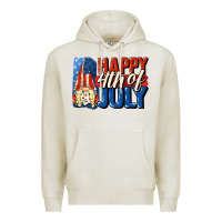 Oatmeal Heather Happy 4th of july gnome Premium Hoodie - CowGirlArtShop