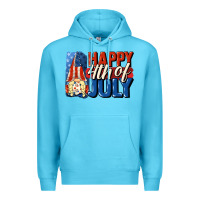 Ocean Blue Happy 4th of july gnome Premium Hoodie - CowGirlArtShop