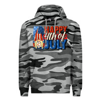 Slate Camo Happy 4th of july gnome Premium Hoodie - CowGirlArtShop