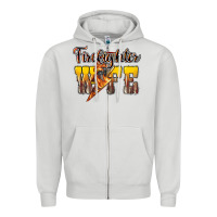 Dove Grey Firefighter wife lightning bolt Zipper Hoodie - HowdyJamesFarm