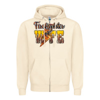 Sandshell Firefighter wife lightning bolt Zipper Hoodie - HowdyJamesFarm
