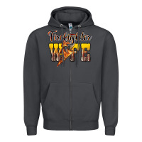 Smoke Firefighter wife lightning bolt Zipper Hoodie - HowdyJamesFarm