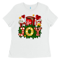 White christmas joy coffee and candies Ladies Tee - AdoDesignShop