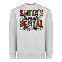 Heather Grey santa's favorite dental hygienist Heavyweight Sweatshirt - Jasminsmagicworld