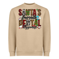 Santa's Favorite Dental Hygienist Heavyweight Sweatshirt | Teevron