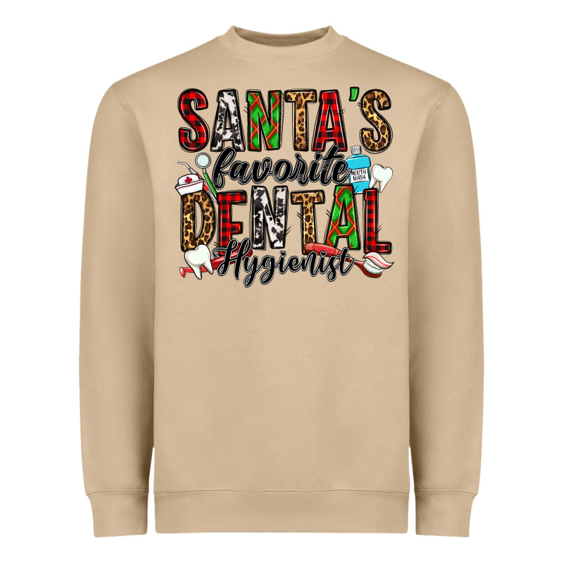 Santa's Favorite Dental Hygienist Heavyweight Sweatshirt by Jasminsmagicworld | Teevron