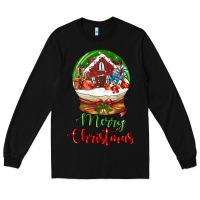 Black Merry Christmas Long Sleeve Tee - LillyAllenDesigns