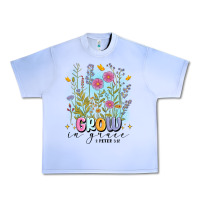 Grape Ice grow in grace Urban Heavy Tee - MaliasSmallBusiness