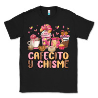 Black cafecito y chisme Classic Tee - MaliasSmallBusiness
