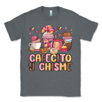 Charcoal Heather cafecito y chisme Classic Tee - MaliasSmallBusiness