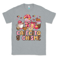 Heather Grey cafecito y chisme Classic Tee - MaliasSmallBusiness