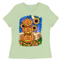 Matcha pumpkin sunflower Ladies Tee - JahusDesignShop