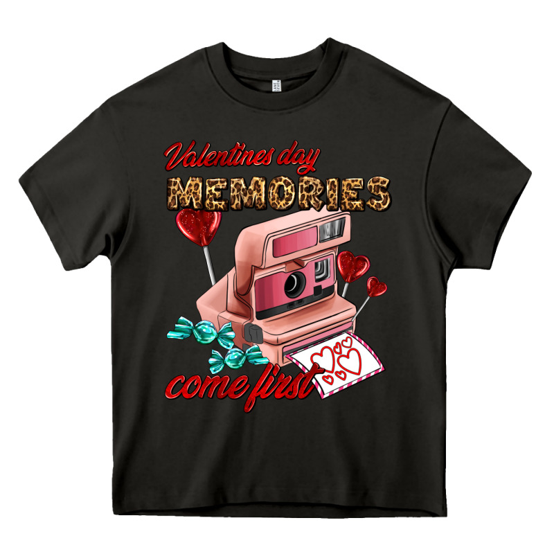 Valentines Day Memories Come First Heavy Core Tee by AdoDesignShop | Teevron