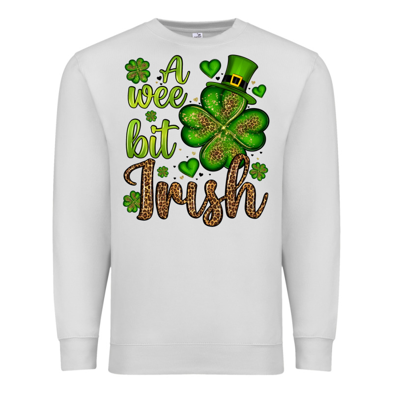 St. Patrick's A Wee Bit Irish Premium Sweatshirt by OliviaCreatesArt | Teevron