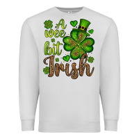 Dove Grey St. Patrick's A wee bit irish Premium Sweatshirt - OliviaCreatesArt