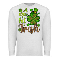 Oatmeal Heather St. Patrick's A wee bit irish Premium Sweatshirt - OliviaCreatesArt