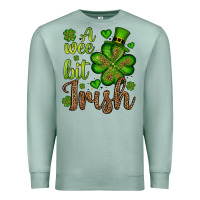 Seafoam St. Patrick's A wee bit irish Premium Sweatshirt - OliviaCreatesArt