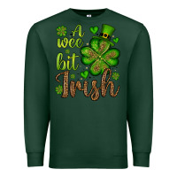 Sports Green St. Patrick's A wee bit irish Premium Sweatshirt - OliviaCreatesArt