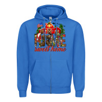 True Royal Army Christmas Home Sweet Home Zipper Hoodie - HowdyJamesFarm
