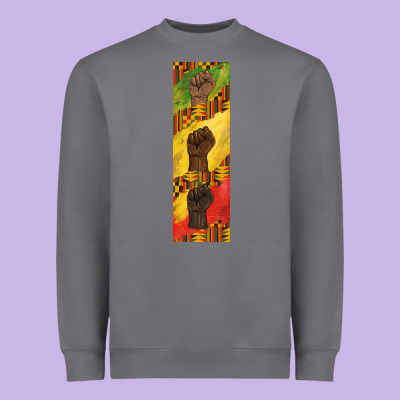 Juneteenth Pen Wrap Heavyweight Sweatshirt Designed By Barkaloodesign