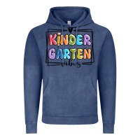 Vintage Denim kinder garten vibes Vintage Hoodie - MaliasSmallBusiness