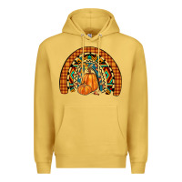 Antique Gold fall pumpkin rainbow Premium Hoodie - JahusDesignShop
