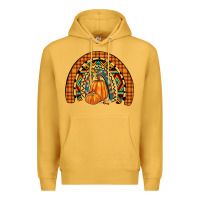 Mustard fall pumpkin rainbow Premium Hoodie - JahusDesignShop
