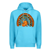 Ocean Blue fall pumpkin rainbow Premium Hoodie - JahusDesignShop