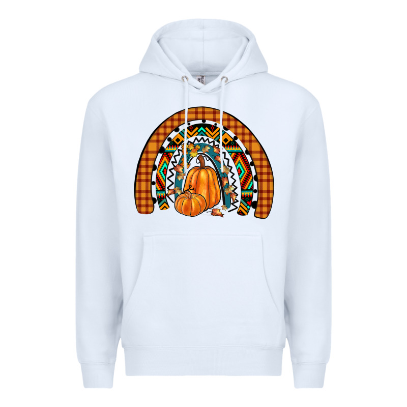 Fall Pumpkin Rainbow Premium Hoodie by JahusDesignShop | Teevron