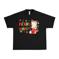 Black merry what christmas cat Urban Heavy Tee - MaliasSmallBusiness