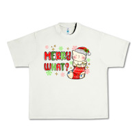 Pistachio merry what christmas cat Urban Heavy Tee - MaliasSmallBusiness