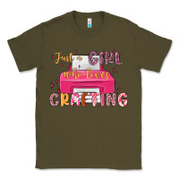 Army Green just a girl who loves crafting Classic Tee - MaliasSmallBusiness