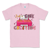 Bubblegum Pink just a girl who loves crafting Classic Tee - MaliasSmallBusiness
