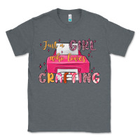 Charcoal Heather just a girl who loves crafting Classic Tee - MaliasSmallBusiness