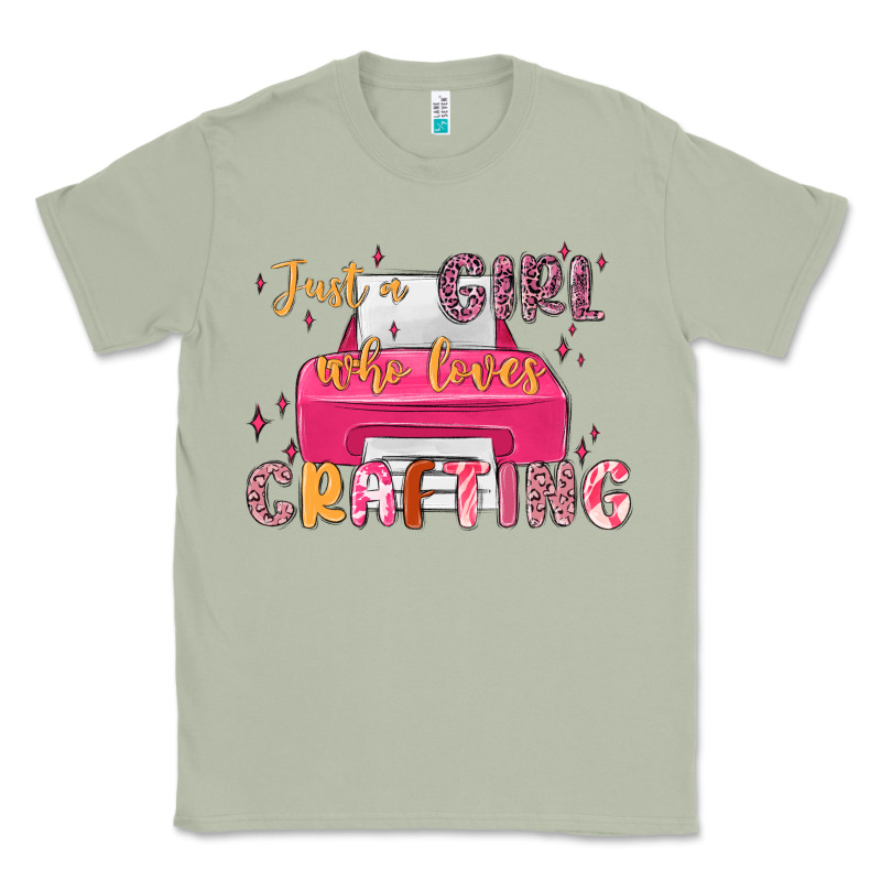 Just A Girl Who Loves Crafting Classic Tee by MaliasSmallBusiness | Teevron