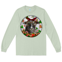 Matcha christmas dorper sheep Long Sleeve Tee - LillyAllenDesigns