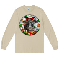 Mushroom christmas dorper sheep Long Sleeve Tee - LillyAllenDesigns
